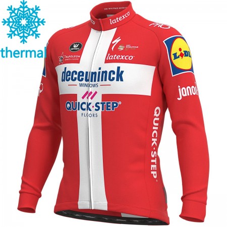 Radtrikot 2021 Deceuninck-Quick-Step Winter Thermal Fleece N007